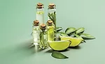 Lime Slices and Herbs