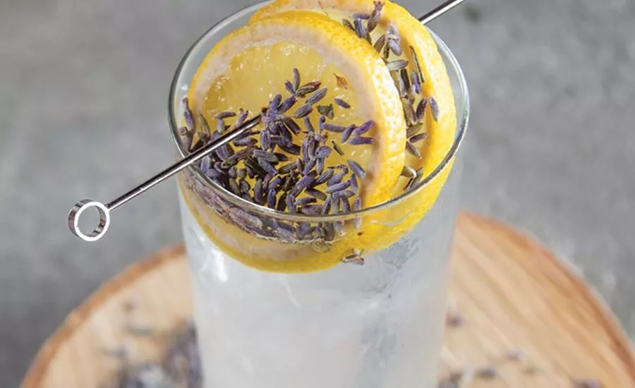 Lemon Slices with Lavender