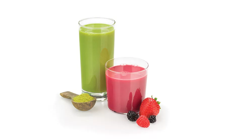 Green and Pink Smothies