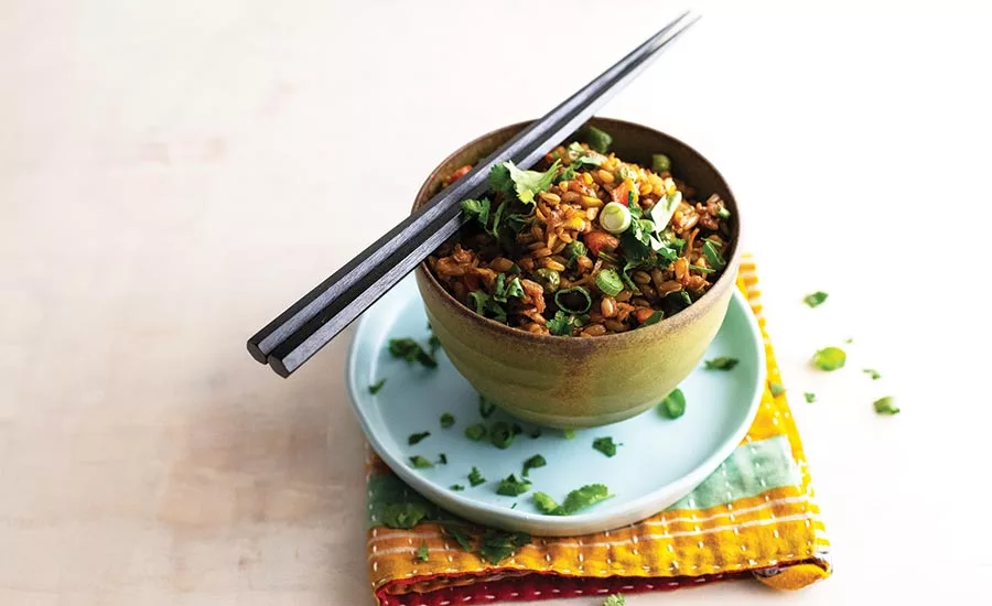 Oat Groat Fried Rice