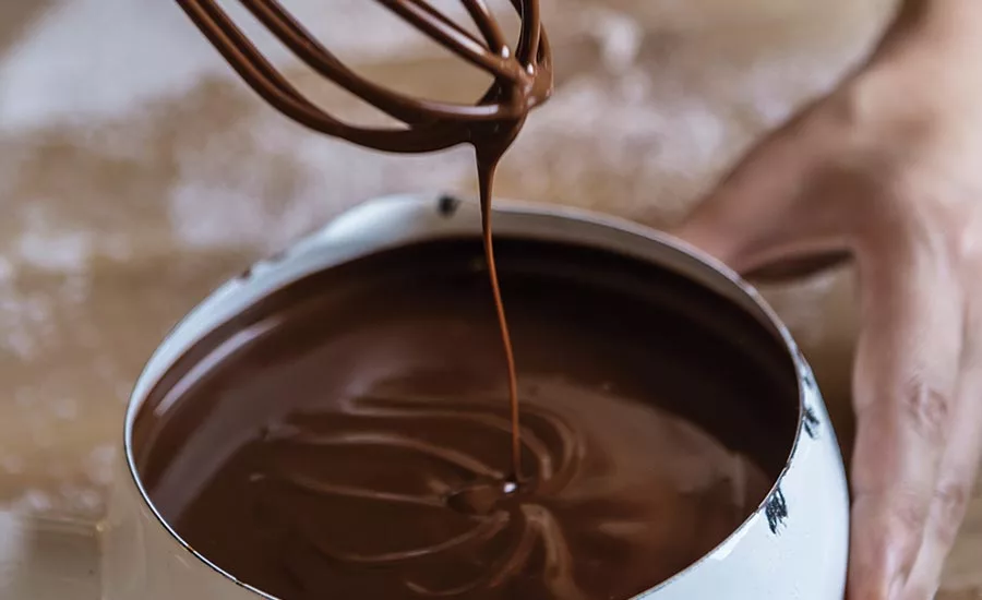 Pot of Melted Chocolate