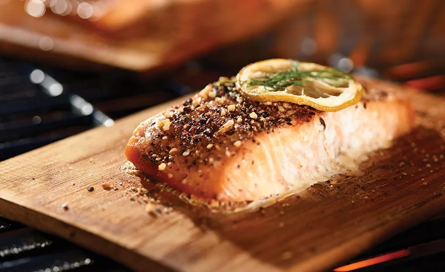 Salmon Filet with Soy Sauce Powder