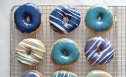 Donuts with Blue Icing