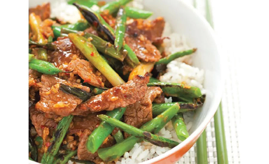Beef, Green Beans, and Rice