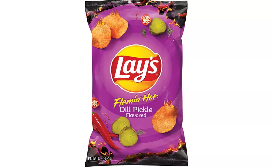 Lay's Flamin' Hot Dill Pickle Chips