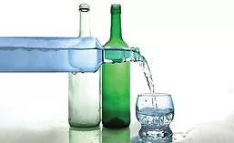 Pouring Bottle of Water
