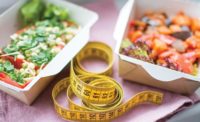 Tape Measure and Healthy Foods