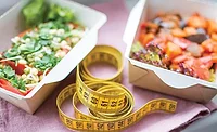 Tape Measure and Healthy Foods