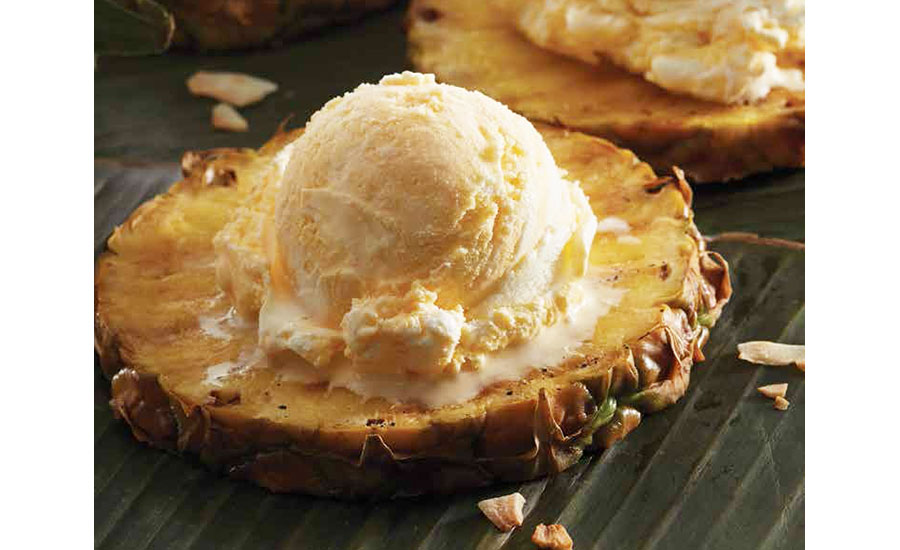 Toasted Coconut Pineapple Flavored Ice Cream