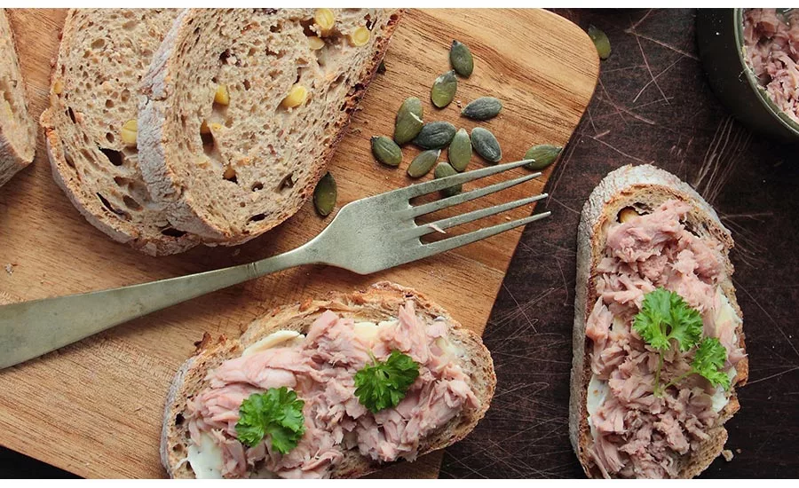 Vegan Tuna on Bread
