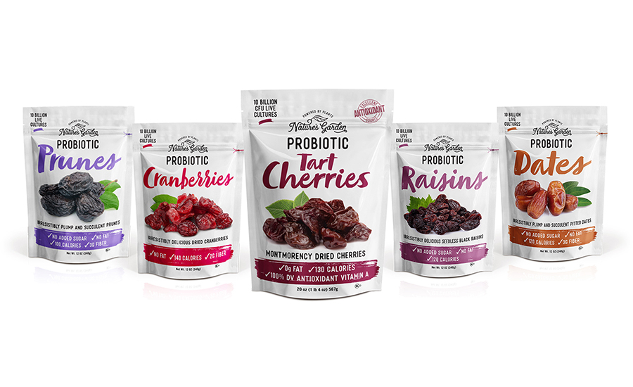 Nature's Garden Line of Probiotic-Enhanced Dried Fruits