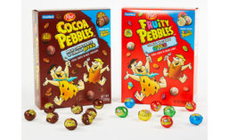 Cocoa PEBBLES and Fruity PEBBLES Bites