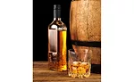Bottle and Barrel of Bourbon