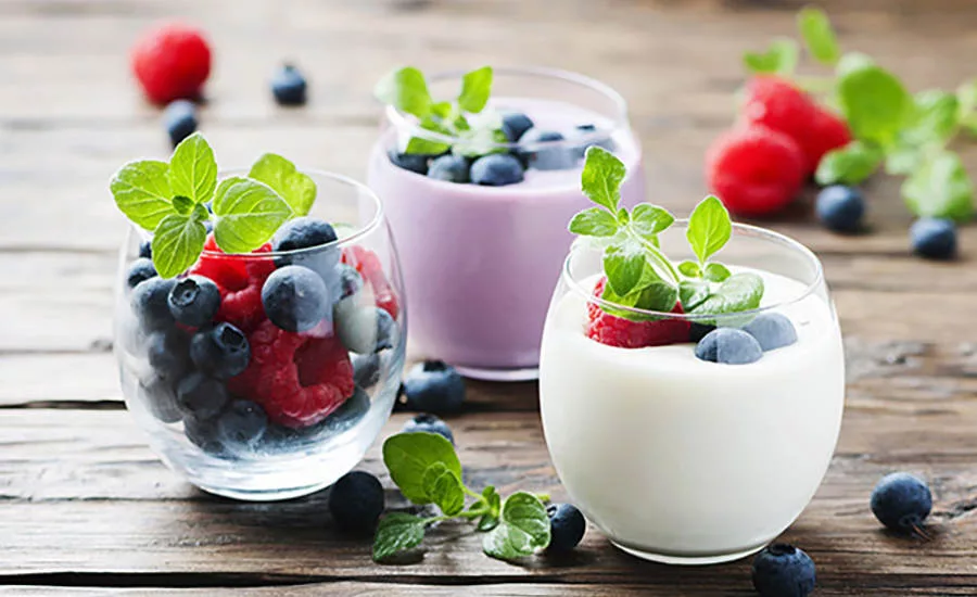 Cups of Berries and Yogurt