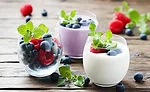 Cups of Berries and Yogurt