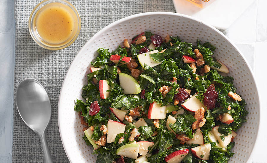 Apple and Dried Cranberries Salad with Honey