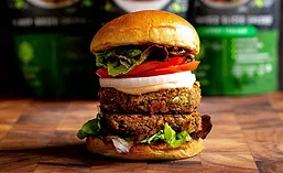 Hamburger Made With Cutting Vedge Burger Patties