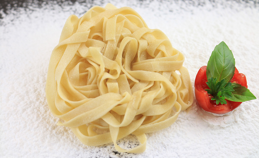Pasta noodles boosted with extra plant protein
