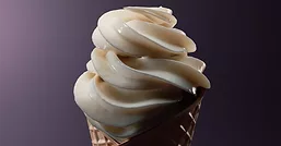 Ice cream in a cone