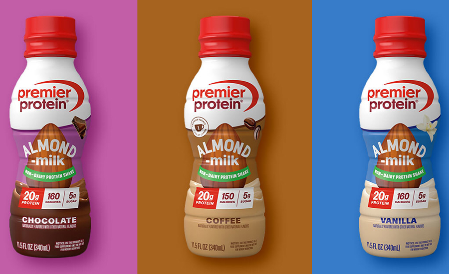 New Premier Protein Almondmilk Non-Dairy Protein Shakes