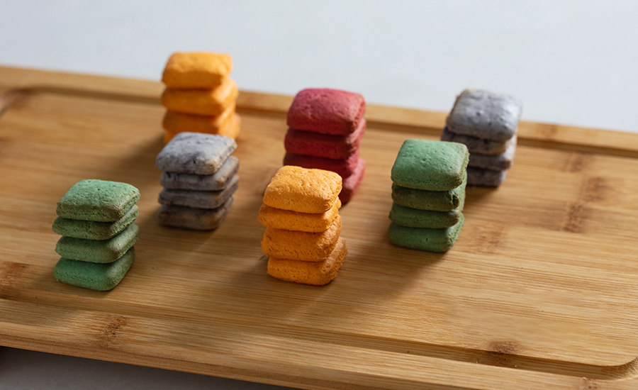 Natural organic colors cookies