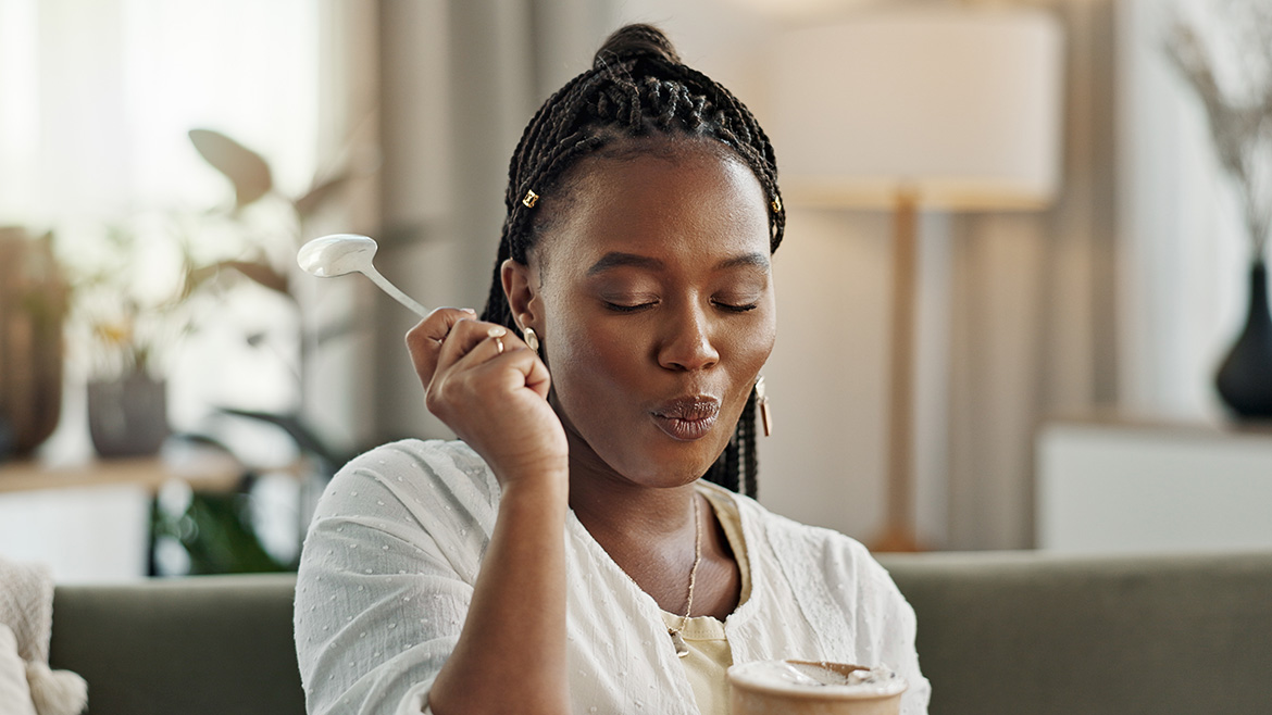 Woman enjoying "me time"