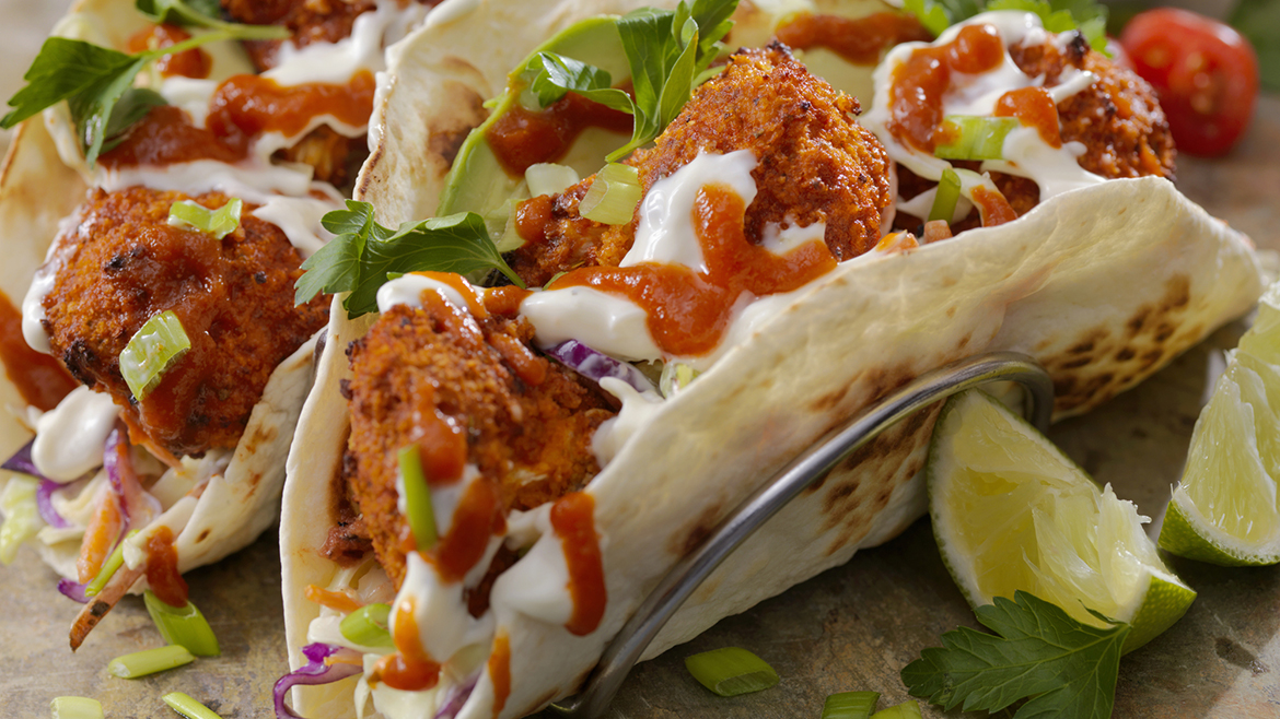 Tacos with Ranch dressing