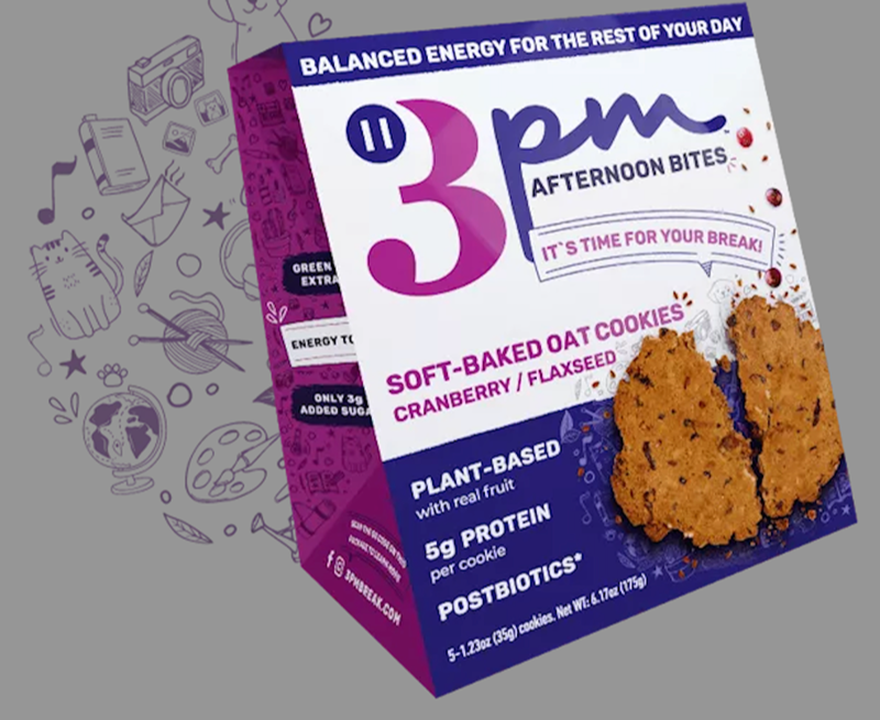3PM Afternoon Bites Soft Baked Oat Cookies