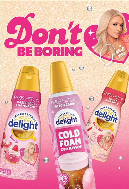 International Delight x Paris Hilton products