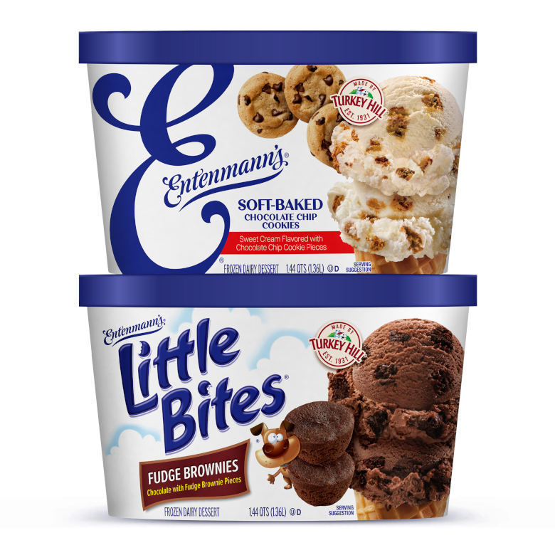 Entenmann’s partnered for two co-branded ice cream offerings