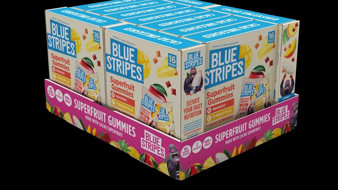 Blue Stripes upcycled Superfruit Gummies