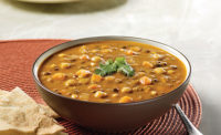 Healthy lentils are found in Blount Organics Lentil & Chickpea Soup from Blount Fine Foods