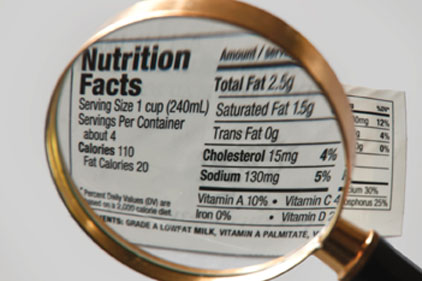 partially hydrogenated oil, nutrition label