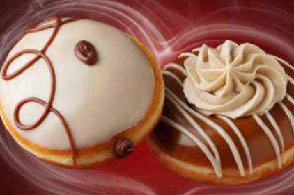 Krispy Kreme coffee doughnuts feat