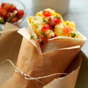 egg & cheese breakfast burrito