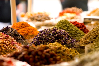 spices, piles of ingredients