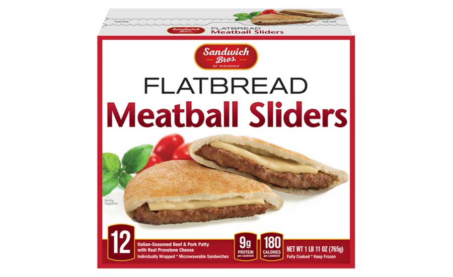 Sandwich Bros. Flatbread Meatball Sliders