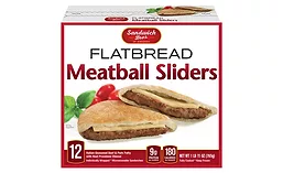 Sandwich Bros. Flatbread Meatball Sliders
