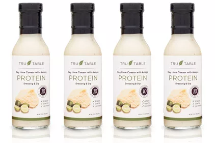 Tru Table's line of protein-enriched salad dressings and dips