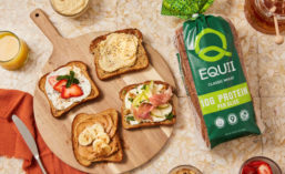 Four Slices and Package of Equii Bread
