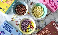 Three Bowls and Four Boxes of Magic Spoon Cereal