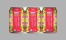 DRY Zero Sugar USDA Organic Ruby Citrus Soda
