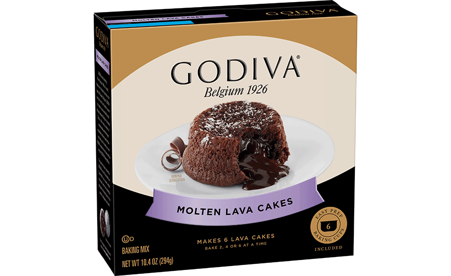 Godiva Belgium 1926 Molten Lava Cakes Baking Mix