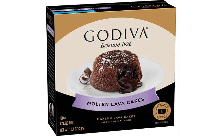 Godiva Belgium 1926 Molten Lava Cakes Baking Mix