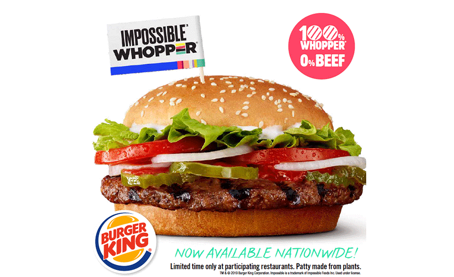 Burger King to Offer Impossible WHOPPER, 2019-08-06