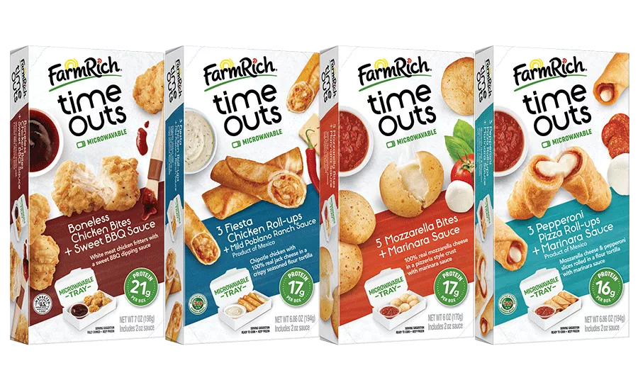 Farm Rich Microwavable Time Outs Snack Line