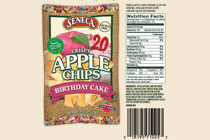birthday cake apple chips, snacks