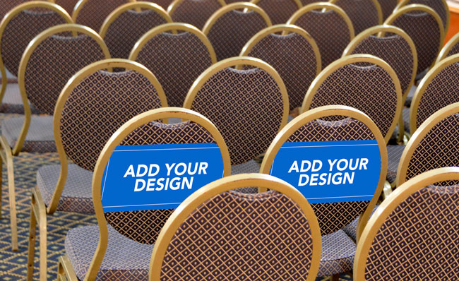 Chair covers at The Experience