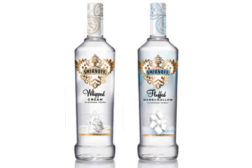 Smirnoff has released two new dessert-flavored vodkas: "whipped cream" and "fluffed marshmallow"