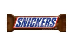 Snickers candy bar - peanuts and nougat